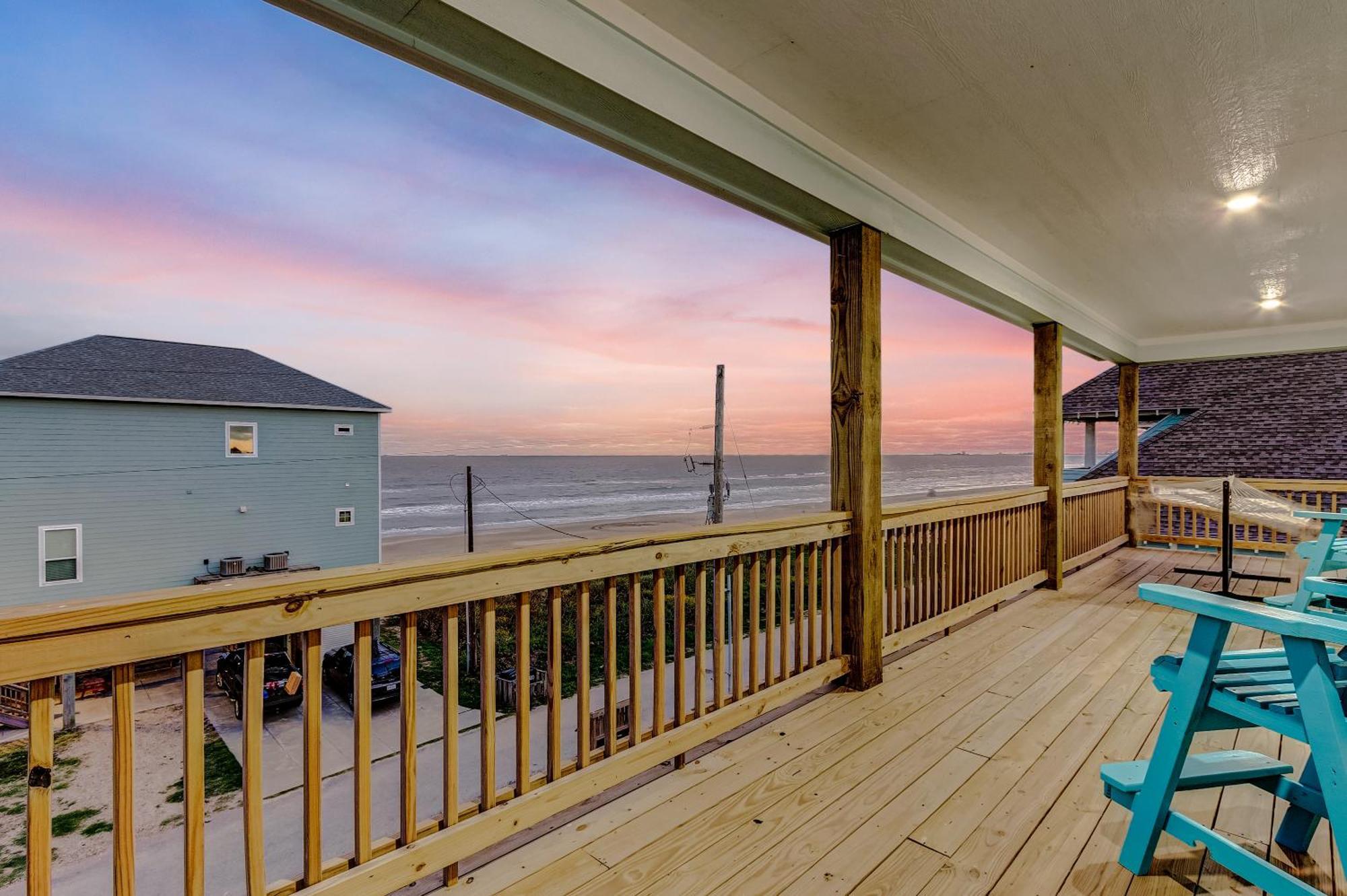 Beachfront - Hot Tub - Bbq - 14 Guests Bolivar Peninsula المظهر الخارجي الصورة